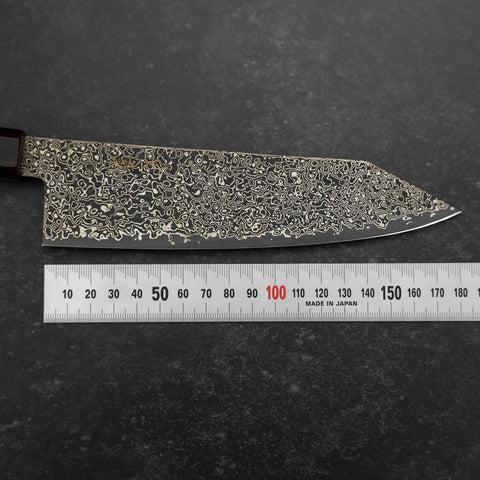 Bunka SG-2 Black Nickel Damascus Ebony Handle 180mm (7”)-[Musashi]-[Japanese-Kitchen-Knives]