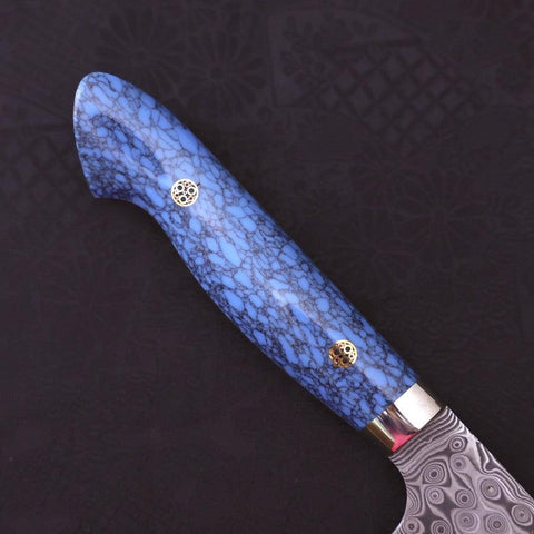 Bunka SG-2 Damascus Turquoise Blue Handle 170mm (6.7”)-[Musashi]-[Japanese-Kitchen-Knives]
