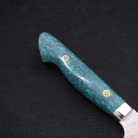 Bunka SG-2 Tsuchime Turquoise Green Handle 170mm (6.7”)-[Musashi]-[Japanese-Kitchen-Knives]