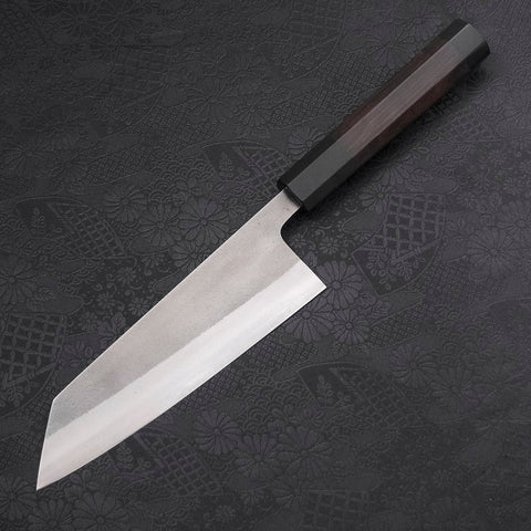 Bunka SKD11 Nashiji Buffalo Ebony Handle 165mm (6.5”)-[Musashi]-[Japanese-Kitchen-Knives]