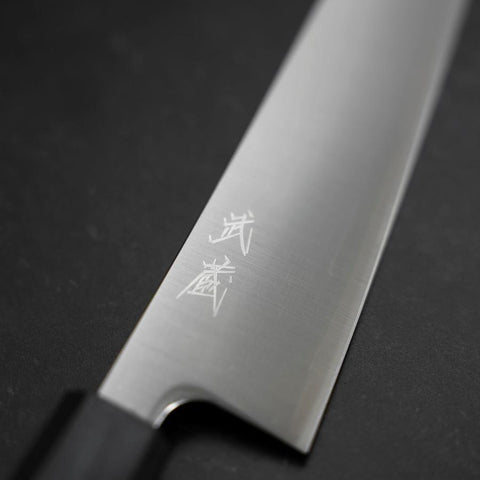 Bunka SLD Polished Dark Blue Urushi Handle 170mm (6.7”)-[Musashi]-[Japanese-Kitchen-Knives]