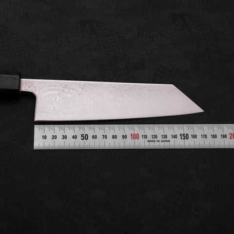 Bunka SLD Wave Nickel Damascus Black Ishime Handle 170mm (6.7”)-[Musashi]-[Japanese-Kitchen-Knives]