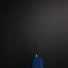 Bunka SLD Wave Nickel Damascus Blue Urushi Handle 170mm (6.7”)-[Musashi]-[Japanese-Kitchen-Knives]