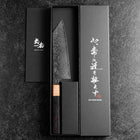 Bunka SPG-Strix Damascus Shitan Handle 165mm (6.5”)-[Musashi]-[Japanese-Kitchen-Knives]