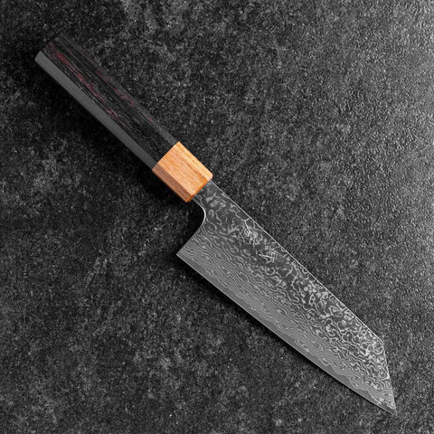 Bunka SPG-Strix Damascus Shitan Handle 165mm (6.5”)-[Musashi]-[Japanese-Kitchen-Knives]