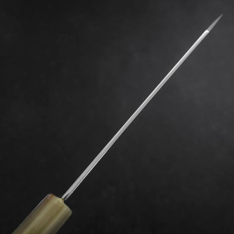 Bunka Silver Steel #3 Damascus Buffalo Turquoise Handle 180mm (7”)-[Musashi]-[Japanese-Kitchen-Knives]