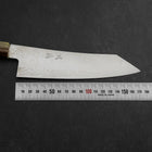 Bunka Silver Steel #3 Damascus Buffalo Turquoise Handle 180mm (7”)-[Musashi]-[Japanese-Kitchen-Knives]