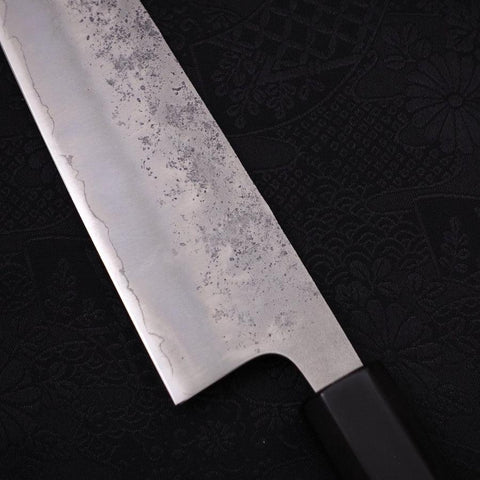 Bunka Silver Steel #3 Nashiji Buffalo Magnolia Handle 170mm (6.7”)-[Musashi]-[Japanese-Kitchen-Knives]