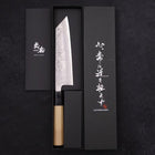 Bunka Silver Steel #3 Nashiji Buffalo Magnolia Handle 170mm (6.7”)-[Musashi]-[Japanese-Kitchen-Knives]