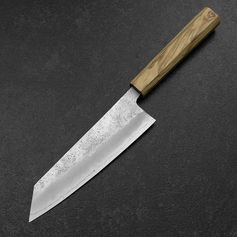 Bunka Silver Steel #3 Nashiji Olive Handle 175mm (6.8”)-[Musashi]-[Japanese-Kitchen-Knives]