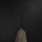 Bunka Silver Steel #3 Nashiji Olive Handle 175mm (6.8”)-[Musashi]-[Japanese-Kitchen-Knives]
