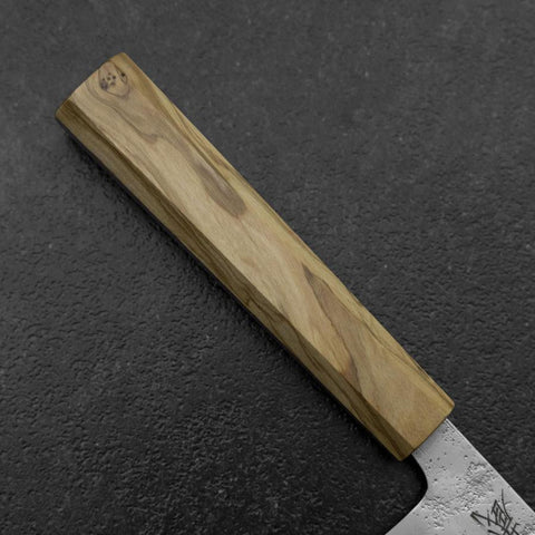 Bunka Silver Steel #3 Nashiji Olive Handle 175mm (6.8”)-[Musashi]-[Japanese-Kitchen-Knives]