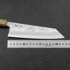 Bunka Silver Steel #3 Nashiji Olive Handle 175mm (6.8”)-[Musashi]-[Japanese-Kitchen-Knives]