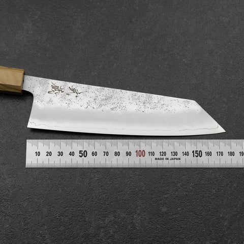 Bunka Silver Steel #3 Nashiji Olive Handle 175mm (6.8”)-[Musashi]-[Japanese-Kitchen-Knives]