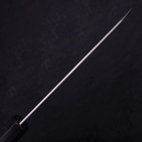 Bunka Silver Steel #3 Nickel Damascus Buffalo Ebony Handle 170mm (6.7”)-[Musashi]-[Japanese-Kitchen-Knives]