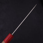 Bunka Silver Steel #3 Nickel Damascus Walnut Red Handle 170mm (6.7”)-[Musashi]-[Japanese-Kitchen-Knives]