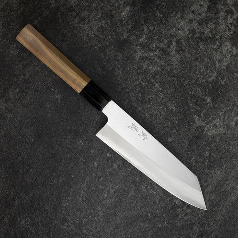 Bunka Silver Steel #3 Polished Buffalo Walnut Handle 170mm (6.7”)-[Musashi]-[Japanese-Kitchen-Knives]