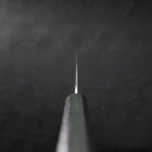 Bunka Silver Steel #3 Polished Green Urushi Handle 170mm (6.7”)-[Musashi]-[Japanese-Kitchen-Knives]