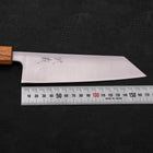 Bunka Silver Steel #3 Polished Oak Handle 170mm (6.7”)-[Musashi]-[Japanese-Kitchen-Knives]