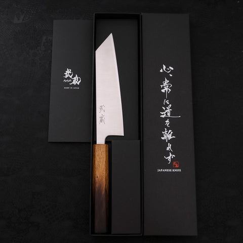 Bunka Silver Steel #3 Polished Yaki Urushi Handle 170mm (6.7”)-[Musashi]-[Japanese-Kitchen-Knives]