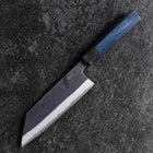 Bunka Stainless Clad Blue Steel #2 Kurouchi Blue Urushi Handle 170mm (6.7”)-[Musashi]-[Japanese-Kitchen-Knives]