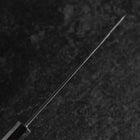 Bunka Stainless Clad Blue Steel #2 Kurouchi Green Urushi Handle 170mm (6.7”)-[Musashi]-[Japanese-Kitchen-Knives]