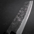 Bunka Stainless Clad Blue Steel #2 Kurouchi Walnut Handle 165mm (6.5”)-[Musashi]-[Japanese-Kitchen-Knives]