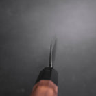 Bunka Stainless Clad Blue Steel #2 Kurouchi Walnut Handle 165mm (6.5”)-[Musashi]-[Japanese-Kitchen-Knives]