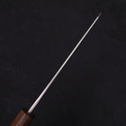 Bunka Stainless Clad Blue Steel #2 Kurouchi Walnut Shitan Handle 180mm (7”)-[Musashi]-[Japanese-Kitchen-Knives]