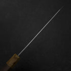 Bunka Stainless Clad Blue Steel #2 Kurouchi Walnut Zelkova Handle 180mm (7”)-[Musashi]-[Japanese-Kitchen-Knives]