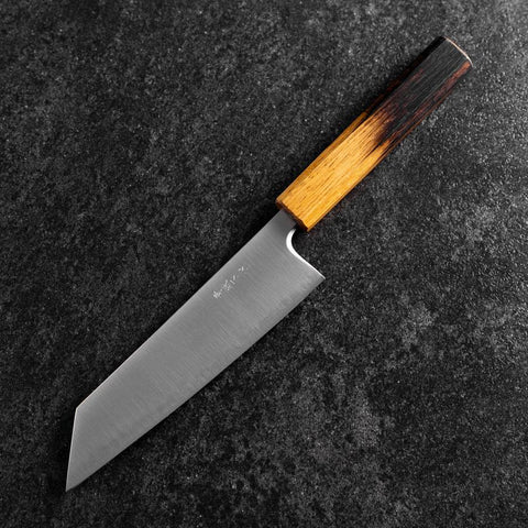 Bunka Stainless Clad Blue Super Polished Yaki Urushi Handle 175mm (6.8”)-[Musashi]-[Japanese-Kitchen-Knives]