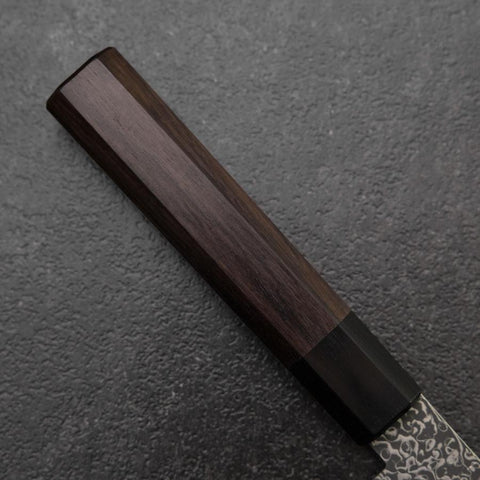 Bunka VG-10 Black Damascus Shitan Handle 180mm (7”)-[Musashi]-[Japanese-Kitchen-Knives]