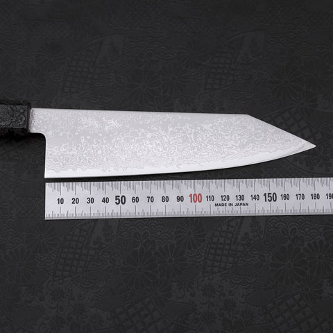 Bunka VG-10 Damascus Black Ishime Handle 180mm (7”)-[Musashi]-[Japanese-Kitchen-Knives]