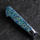 Bunka VG-10 Damascus Blue Flower Petal Western Handle 185mm (7.3”) (7.3”)-[Musashi]-[Japanese-Kitchen-Knives]