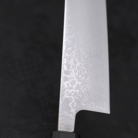 Bunka VG-10 Damascus Buffalo Ebony Handle 170mm (6.7”)-[Musashi]-[Japanese-Kitchen-Knives]