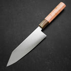 Bunka VG-10 Damascus Buffalo Light Pink Maple Handle 180mm (7”)-[Musashi]-[Japanese-Kitchen-Knives]