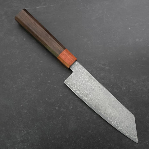 Bunka VG-10 Damascus Shitan Ebony Handle 165mm (6.5”)-[Musashi]-[Japanese-Kitchen-Knives]