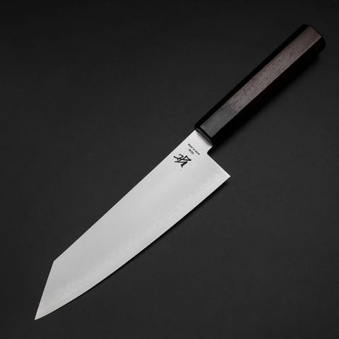 Bunka VG-10 Damascus Shitan Handle 180mm (7”)-[Musashi]-[Japanese-Kitchen-Knives]