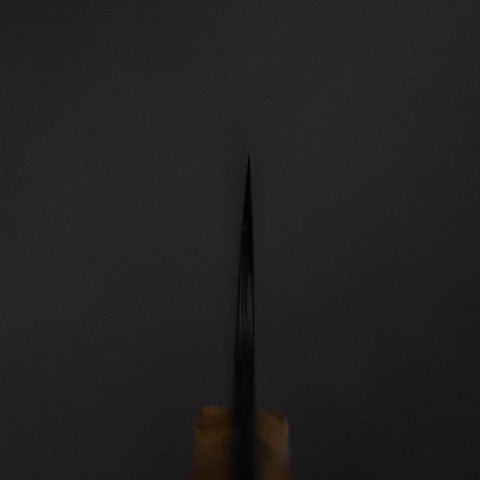 Bunka VG-10 Mirror Damascus Walnut Handle 180mm - Blue (7”)-[Musashi]-[Japanese-Kitchen-Knives]