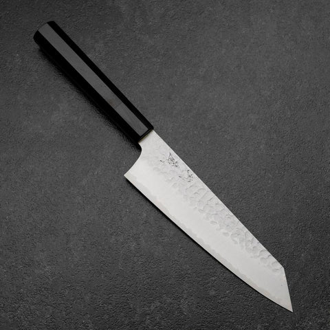 Bunka VG-10 Tsuchime Buffalo Ebony Handle 180mm (7”)-[Musashi]-[Japanese-Kitchen-Knives]
