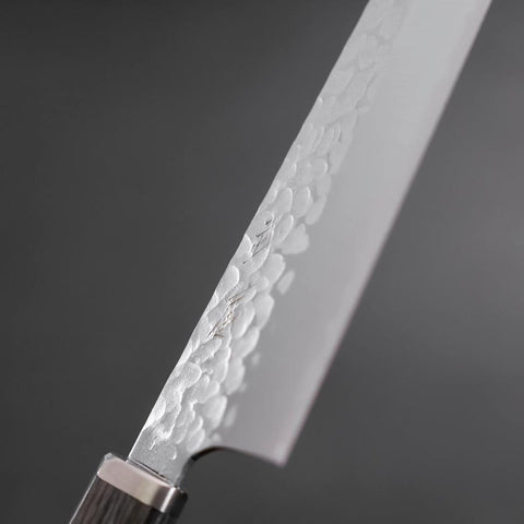 Bunka VG-10 Tsuchime Oval Charcoal Handle 165mm (6.5”)-[Musashi]-[Japanese-Kitchen-Knives]