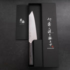Bunka VG-10 Tsuchime Oval Charcoal Handle 165mm (6.5”)-[Musashi]-[Japanese-Kitchen-Knives]