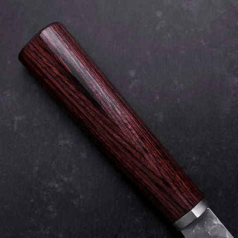 Bunka VG-10 Tsuchime Oval Mahogany Handle 165mm (6.5”)-[Musashi]-[Japanese-Kitchen-Knives]