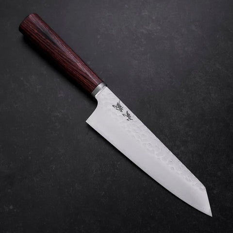 Bunka VG-10 Tsuchime Oval Mahogany Handle 165mm (6.5”)-[Musashi]-[Japanese-Kitchen-Knives]