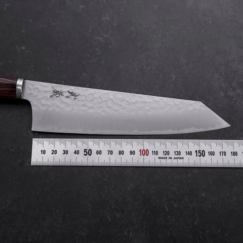 Bunka VG-10 Tsuchime Oval Mahogany Handle 180mm (7”)-[Musashi]-[Japanese-Kitchen-Knives]