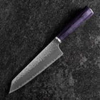 Bunka VG-10 Tsuchime Oval Purple Handle 165mm (6.5”)-[Musashi]-[Japanese-Kitchen-Knives]