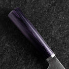 Bunka VG-10 Tsuchime Oval Purple Handle 165mm (6.5”)-[Musashi]-[Japanese-Kitchen-Knives]
