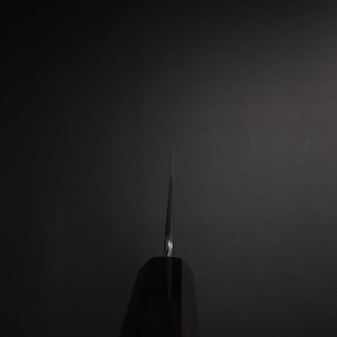 Bunka White Steel #2 Bokashi Buffalo Ebony Handle 165mm (6.5”)-[Musashi]-[Japanese-Kitchen-Knives]