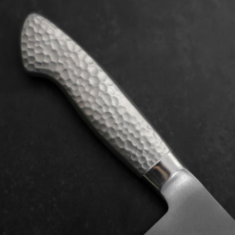 Chinese Cleaver AUS-8 Nashiji Western Stainless Handle 205mm (8.1”)-[Musashi]-[Japanese-Kitchen-Knives]