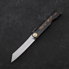 Damascus Black Higonokami Aogami 100mm (3.9”)-[Musashi]-[Japanese-Kitchen-Knives]